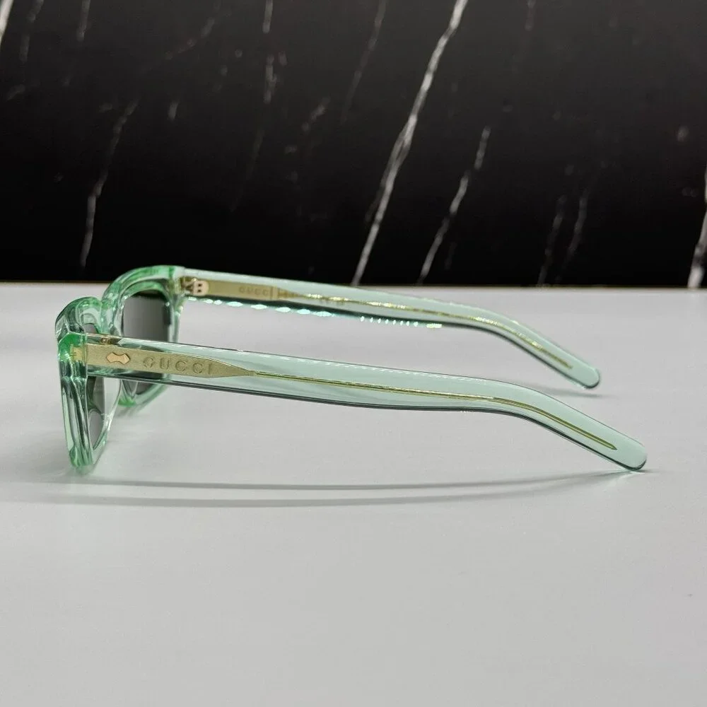 NEW GUCCI SUNGLASSES GG1524S 004 GREEN UNISEX EYEWEAR